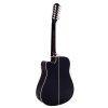 Dimavery DR-612 Western guitar 12-string, black