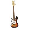 Dimavery JB-302 levoruká elektrická baskytara, sunburst