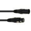 Eurolite DMX kabel XLR 3pin, 1m délka, černý