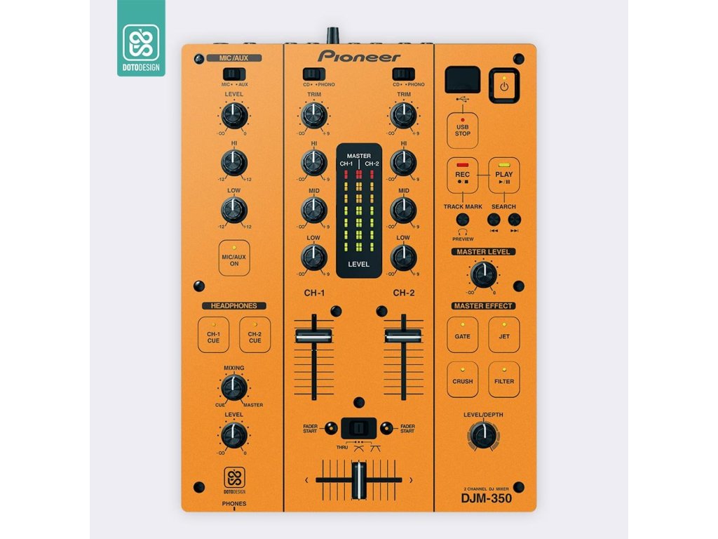 Doto Design Skin DJM-350 FULL COLORS Sunset Orange