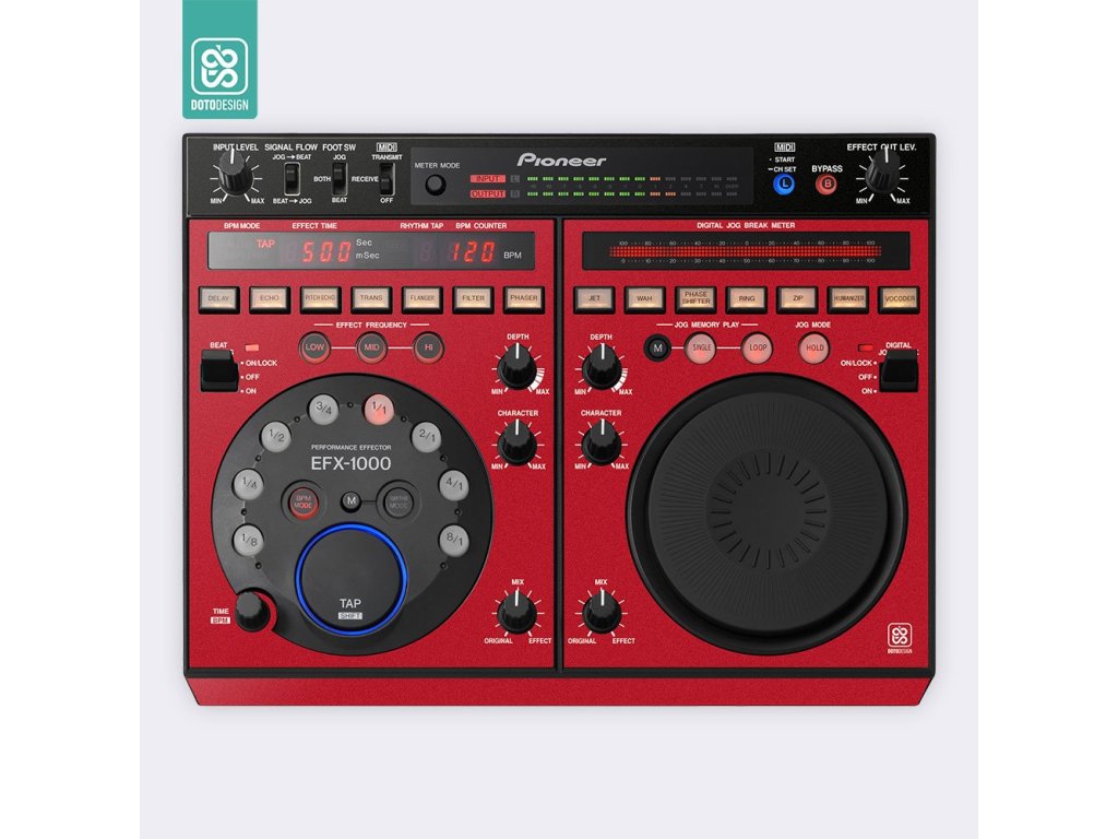 Doto Design Skin EFX-1000 FULL COLORS Aurora Red