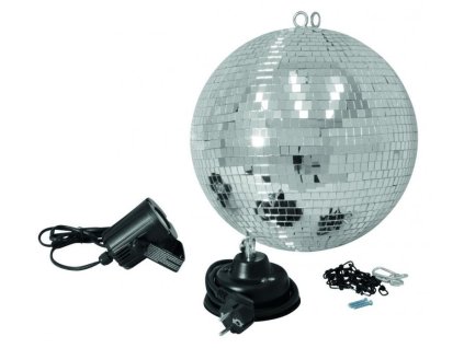 Eurolite Zestaw LED kula lustrzana 30 cm, 6000K