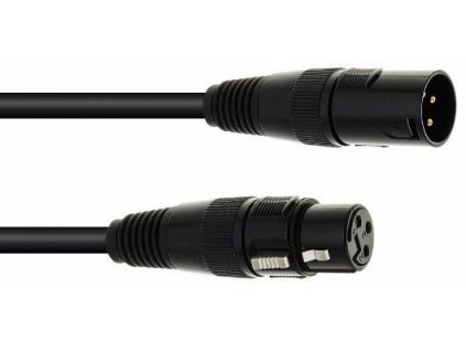 Eurolite Kabel DMX XLR 3-pin, długość 3 m, czarny
