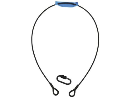 Eurolite Linka zabezpieczająca 4 x 1000 mm, do 15 kg, czarna, karabińczyk typ A