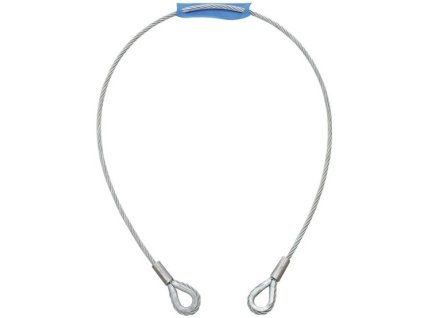 Eurolite Linka stalowa 1000 x 6 mm, srebrna, z końcówkami zaciskowymi