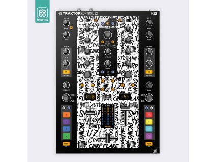 Doto Design Skin Traktor Kontrol Z2 SCRATCH STYLE White