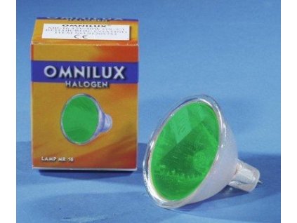 Omnilux 12V/50W MR-16 GX-5.3, SP 12 zielona