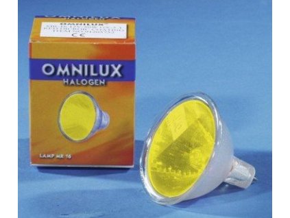 Omnilux 12V/50W MR-16 GX-5.3, SP 12 żółta