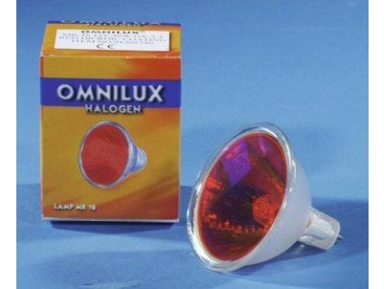 Omnilux 12V/50W MR-16 GX-5.3, SP 12 czerwona