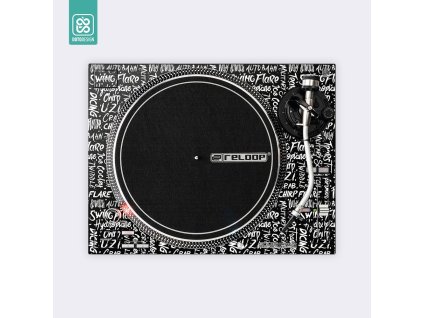 Doto Design Skin RP-7000 MK2 SCRATCH STYLE Black