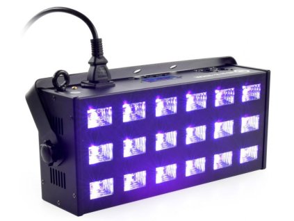 LIGHT4ME LED UV 18 X 3W Reflektor + Stroboskop DMX