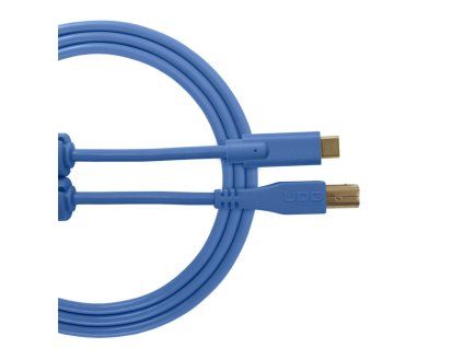 UDG Profesjonalny Kabel Audio USB 2.0 C-B Niebieski Prosty 1,5m