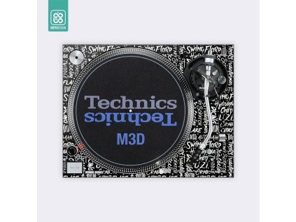Doto Design Skin SL-1200 / 1210 M3D SCRATCH STYLE Black