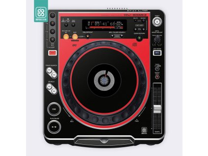 Doto Design Skin CDJ-800 MK2 COLORS DVS Red