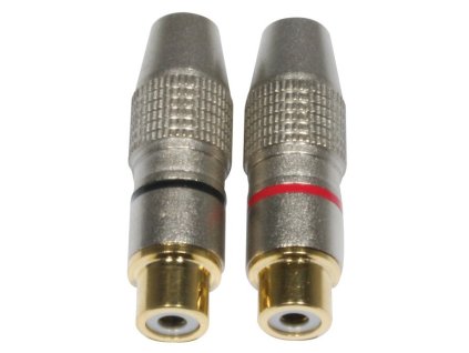 Accu Cable AC-C-RFG/SET RCA Cinch wtyk żeński pozłacany
