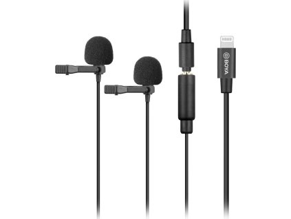 BOYA BY-M2D Dualny mikrofon krawatowy dla Apple