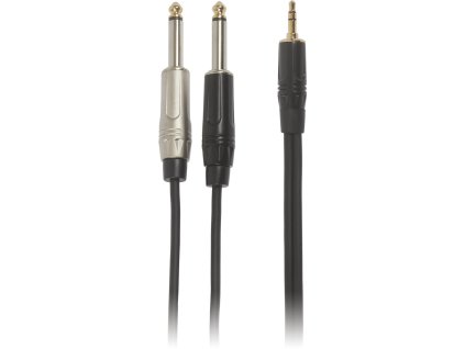 Bespeco ROCKIT Interlink Cable Jack 3,5 TRS - 2x Jack Mono 5 m