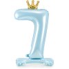 PartyDeco Stojący balon foliowy cyfra 7 84cm jasnoniebieski