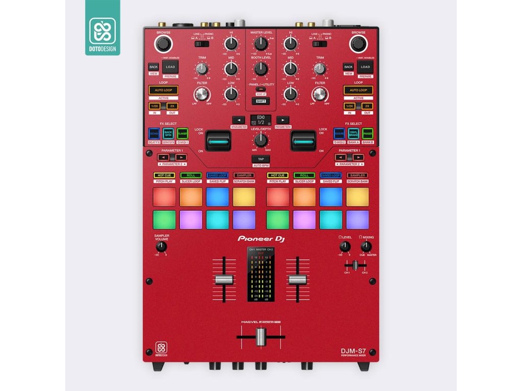Doto Design Skin DJM-S7 FULL COLORS Aurora Red