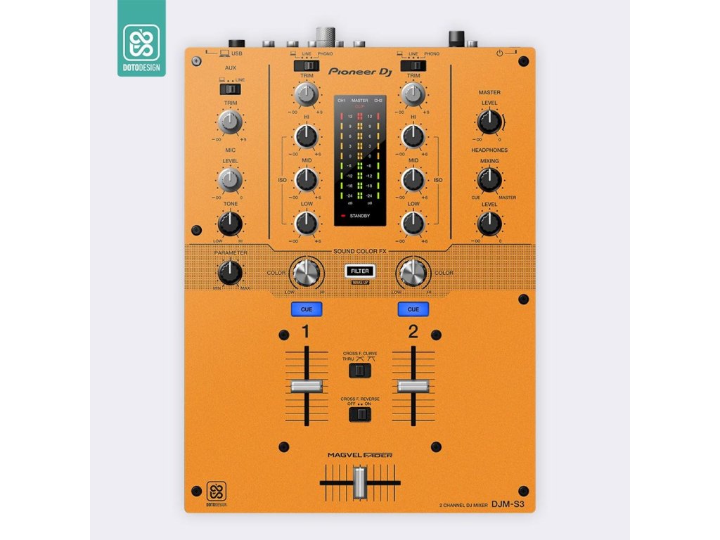Doto Design Skin DJM-S3 FULL COLORS Sunset Orange