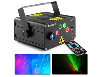 BeamZ Dahib Double RG Gobo Laser System s RGBW LED