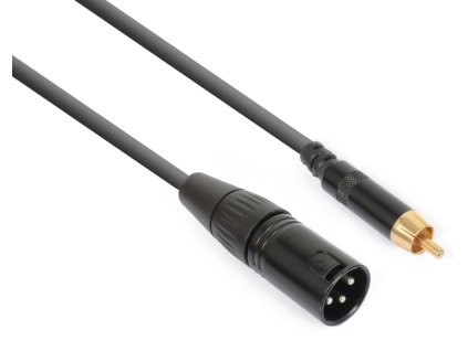 Power Dynamics CX132 kábel XLR (M) - RCA (M) 0,15m