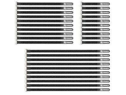 Power Dynamics CXT-SET Sada sťahovacích pások 30ks Čierna