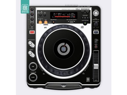 Doto Design Skin CDJ-800 MK2 COLORS DVS White