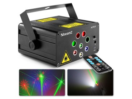 BeamZ Acrux Quatro R/G Party Laser System with RGBW LEDs