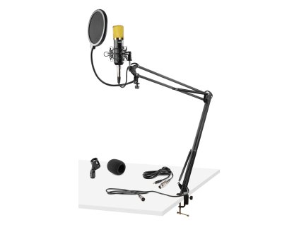Vonyx CMS400B Studio Set kondenzátorového mikrofónu so stojanom a pop filtrom