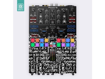 Doto Design Skin DJM-S9 SCRATCH STYLE Black