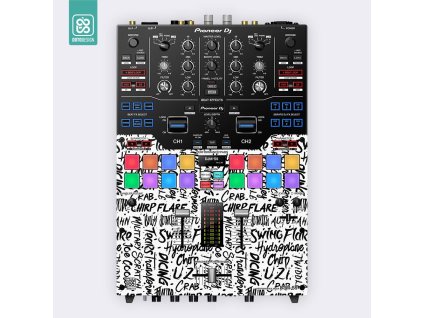 Doto Design Skin DJM-S9 SCRATCH STYLE White