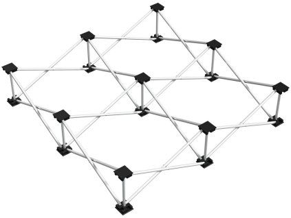 Power Dynamics Riser Deck750 Aluminium 100x100cm Legs 20cm