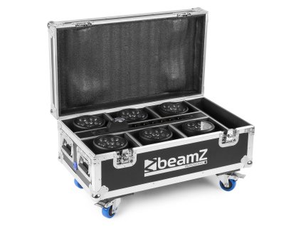 BeamZ FCC66 Flightcase s nabíjaním pre 6x BBP66 Uplights