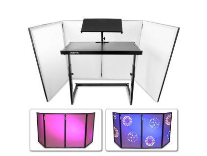 Vonyx Skladací DJ Booth Set stola a paravánu