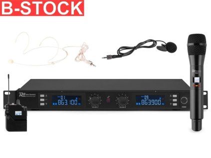 70996 power dynamics pd632c bezdrôtový uhf mikrofónny system combi