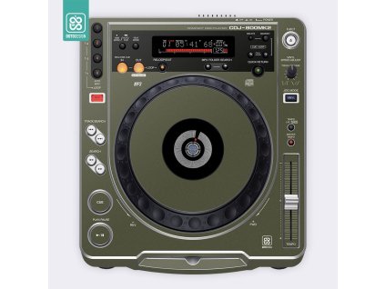 Doto Design Skin CDJ-800 MK2 FULL COLORS Army Green
