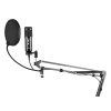 Vonyx CMS320B Štúdiová mikrofónová súprava USB čierna s echom