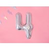 PartyDeco Fóliový balón číslo 4, 35cm holographic