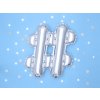 PartyDeco Fóliový balón #, 35cm strieborný