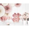 PartyDeco Fóliový balón #, 35cm rose zlatý