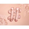 PartyDeco Fóliový balón #, 35cm rose zlatý