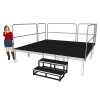 Power Dynamics Kompletné pódium 3x3m - výška 60cm vrátane schodov a zábradlia
