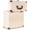 Audizio RC32 Vinyl record case light wood