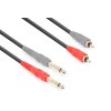 Vonyx CX324-1 kábel 2x 6,3 mm mono jack (M) - 2x RCA (M) 1,5m