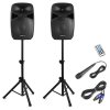 Vonyx VPS122A Plug & Play 800W Speaker SET With Stands