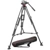 Manfrotto Tripod With Fluid Video Head, Aluminium With Sliding Plate
