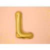 PartyDeco Fóliový balón písmeno L 35cm zlatý