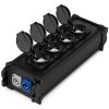 Power Dynamics PSB40 Power splitter box P-Con IN/OUT - OUT + 4x SHUKO