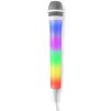 Fenton MDJ160W Batériový karaoke set s Bluetooth a 2 LED mikrofónmi - Farba biela